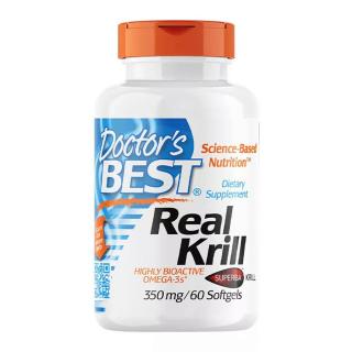 Doctor's Best Real Krill 350 mg (60 Softgels)