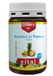 Dr. Herz Ananász és Papaya enzim 60 db kapszula