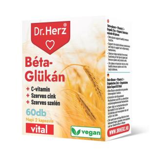 Dr. Herz Béta-Glükán+Szerves Cink,Szelén+C-vitamin 60 db kapszula