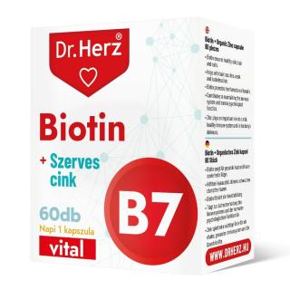 Dr. Herz Biotin + szerves cink 60 db kapszula