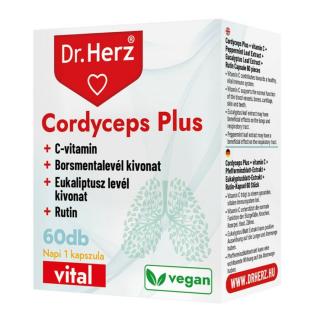 Dr herz cordyceps plus + c-vitamin 60 db kapszula doboz