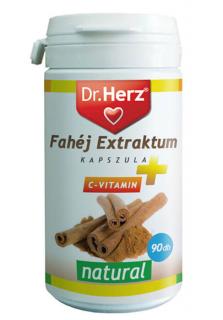 Dr. Herz Fahéj Extraktum + C-vitamin kapszula 90 db