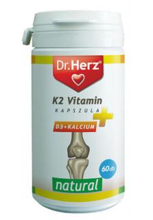 Dr. Herz K2-vitamin + D3 + Kalcium kapszula 60db