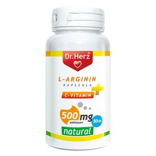 Dr. herz l-arginin+c-vitamin 500 mg kapszula 50 db