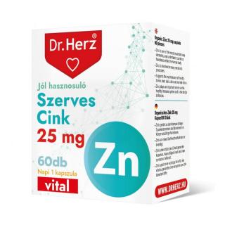 Dr. Herz Szerves Cink 60 db kapszula