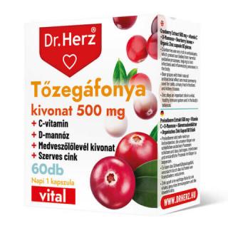 Dr. Herz Tőzegáfonya kivonat 500 mg 60 db kapszula 