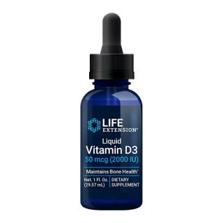 Life Extension Folyékony D3-vitamin (2000 NE) - Liquid Vitamin D3 (29 ml)