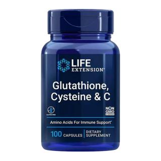 Life Extension Glutation, Cisztein  C-vitamin kapszula - Glutathione, Cysteine  C (100 Veg Kapszula)