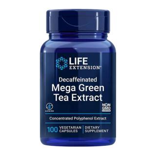 Life Extension Koffeinmentes Zöld Tea Kivonat kapszula - Decaffeinated Mega Green Tea Extract (100 Veg Kapszula)