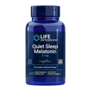 Life Extension Komplex Melatonin 5 mg kapszula - Quiet Sleep Melatonin 5 mg (60 Veg Kapszula)