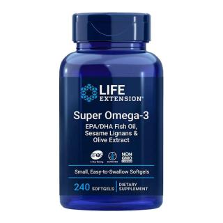 Life Extension Omega-3 EPA/DHA Fish Oil with Sesame  Olive (240 Lágykapszula)