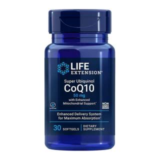 Life Extension Super Ubiquinol CoQ10 50 mg kapszula (Fokozott Mitokondriális Támogatás) (30 Lágykapszula)