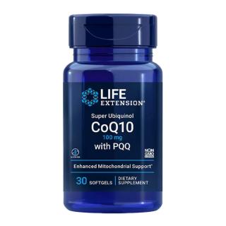 Life Extension Super Ubiquinol CoQ10 with PQQ 100 mg (30 Lágykapszula)