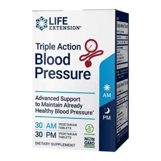 Life Extension Triple Action Blood Pressure - Egészséges Vérnyomás (60 Veg Tabletta)
