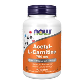 Now Acetyl-L-Carnitine 750 mg - 90 Tablets