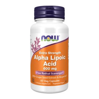 Now Alpha Lipoic Acid 600 mg - 60 Veg Capsules - ELŐRENDELHETŐ