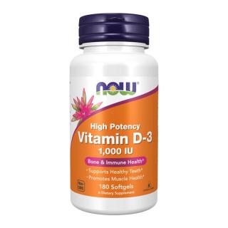 Now D-3 Vitamin 1000 IU - 180 Softgels