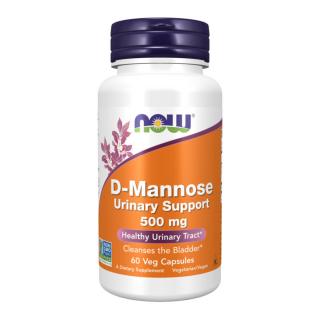 Now D-Mannose 500 mg - 60 Veg Capsules