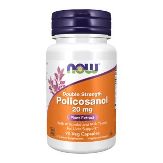 Now Policosanol, Double Strength 20 mg - 90 Veg Capsules