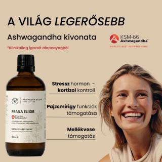 Pranagarden KSM-66 Ashwagandha 100 ml – Klinikai Ashwagandha a stressz mellékhatásainak csökkentéséhez