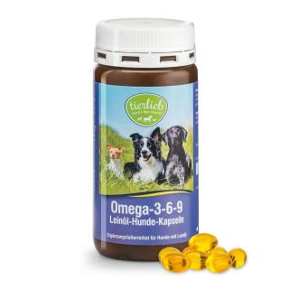 Sanct Bernhard Tierlieb Omega-3-6-9 Lenmagolaj kutyáknak 180 db