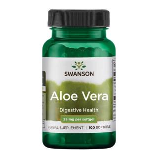 Swanson Aloe Vera 25 mg - 100 Softgels