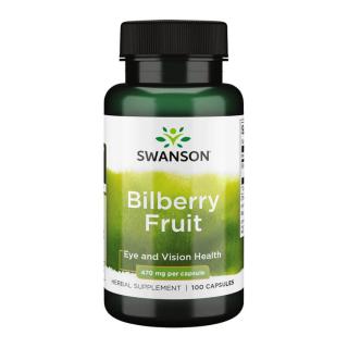 Swanson Bilberry Fruit 470 mg - 100 Capsules