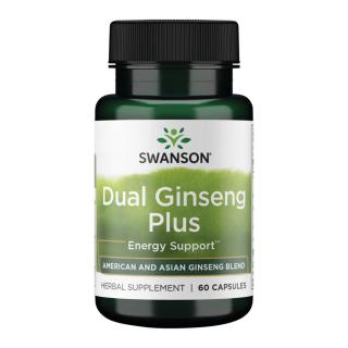 Swanson Dual Ginseng Plus - 60 Capsules