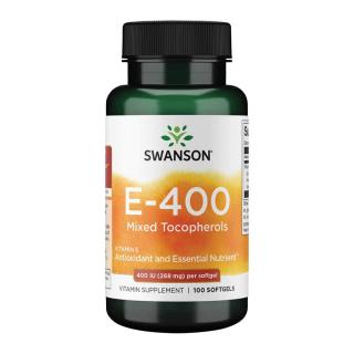 Swanson E-400 Mixed Tocopherols 400 IU - 100 Softgels