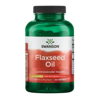 Swanson Flaxseed Oil - 100 Softgels