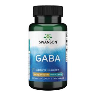 Swanson GABA 500 mg - 100 Capsules