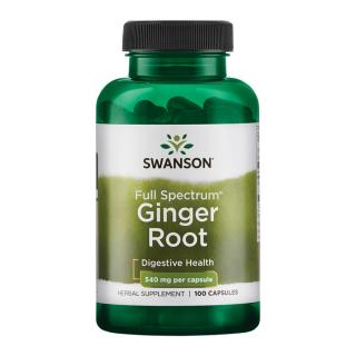 Swanson Ginger Root 540 mg - 100 Capsules