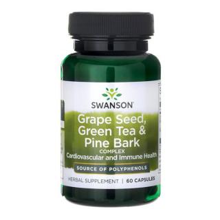 Swanson Grape Seed, Green Tea  Pine Bark Complex - 60 Capsules