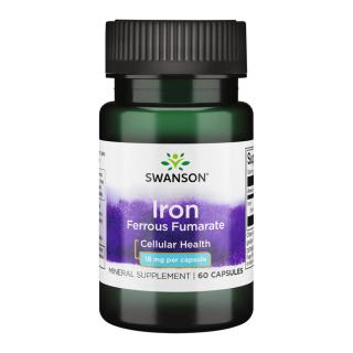 Swanson Iron Fumarate 18 mg - 60 Capsules