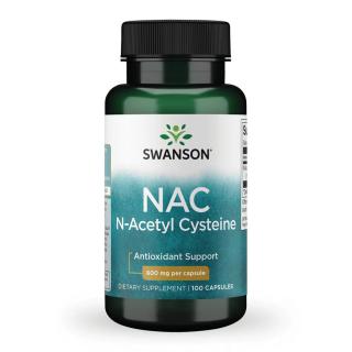 Swanson NAC 600 mg - 100 Capsules