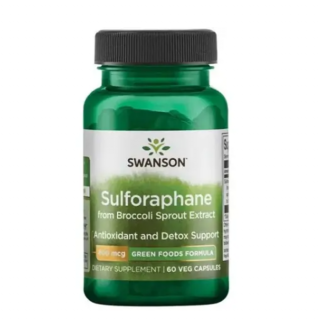 Swanson Sulforafphane from Broccoli Sprout Extract 400 mcg - 60 Veggie Capsules