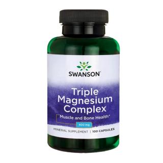 Swanson Triple Magnesium Complex 400 mg - 100 Capsules