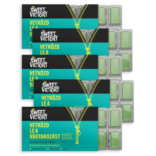 Sweet Victory Rágógumi - Mentolos - Gymnema Sylvestre száraz levéllel 5x12 db