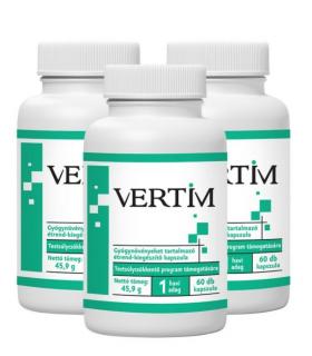 Vertim Étrend-kiegészítő kapszula 3x60 db INGYENES kiszállítással