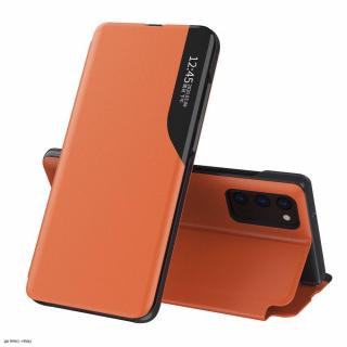 Eco Leather View Case fliptok Samsung Galaxy M51 narancs