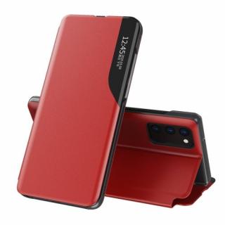 Eco Leather View Case fliptok Samsung Galaxy M51 piros