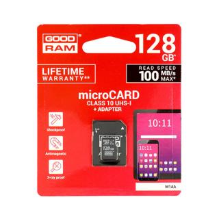 GOODRAM 128GB micro sd  UHS I CLASS 10 100MB/s