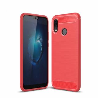 Huawei P20 Lite -ra minőségi ütésálló szilikon tok piros színben