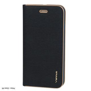 Huawei P40 fekete Vennus Book CARBON Case tok