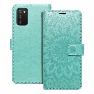 MEZZO Book case tok Samsung Galaxy A03 zöld mandala