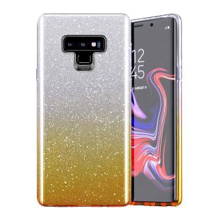 Samsung Galaxy A10E-re  Glitter Bling csillámos tok arany