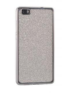Samsung Galaxy A50 Ezüst csillám mintás szilikon tok