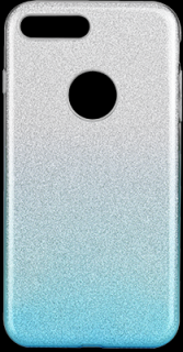 Samsung Galaxy A50 Kék csillám mintás szilikon tok