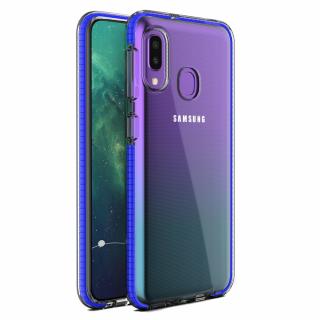 Spring Case átlátszó TPU gél védőburkolat színes kerettel a Samsung Galaxy A20e