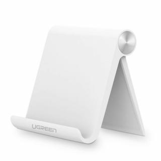 Ugreen több szögben állítható hordozható telefon / tablet állvány fehér (LP115)